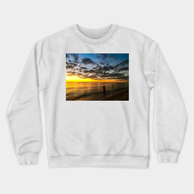 Night Fishing Crewneck Sweatshirt by cbernstein